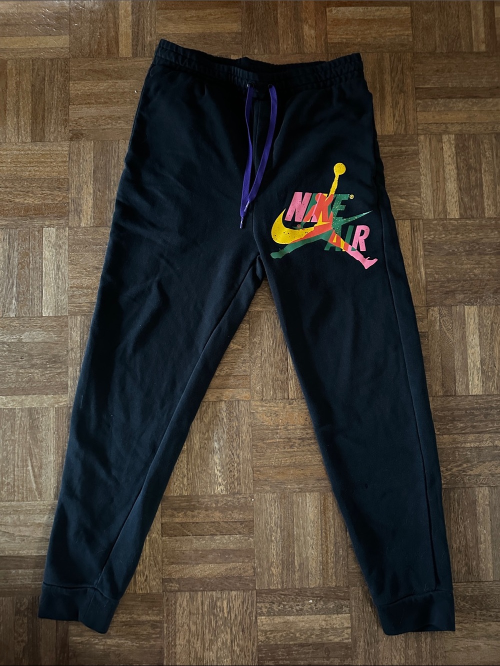 Nike Air Jordan Jumpman Classics Fleece Men's Pants Black size Medium